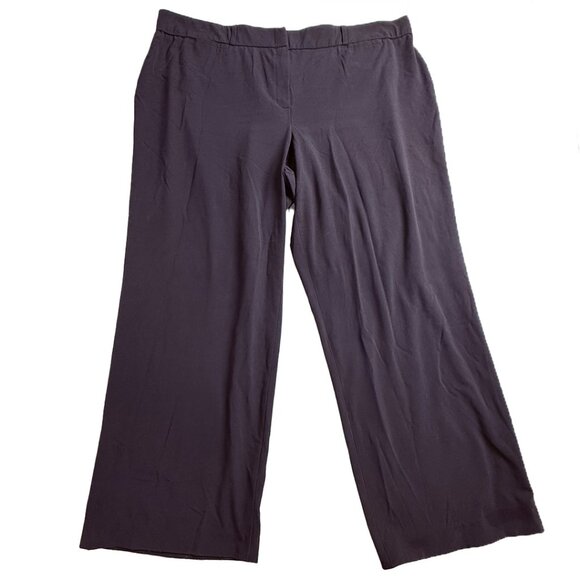 New Directions Women's Career Pants Size 22W Wide Leg Black - Picture 1 of 6
